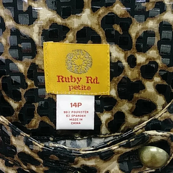 Ruby Rd Animal Print Jacket - Picture 4 of 7